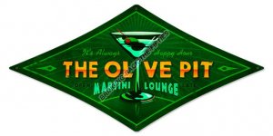 The Olive Pit HEAVY METAL SIGN