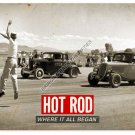 Drag Race Where It All Began HEAVY METAL ROUND SIGN