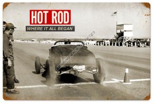 ROADSTER WHERE IT ALL BEGAN HEAVY METAL SIGN