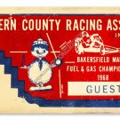Kern County Racing Ticket HEAVY METAL SIGN