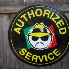 LOW RIDER AUTHORIZED SERVICE HEAVY METAL SIGN