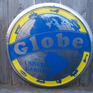 THE GLOBE UNIVERSAL GASOLINE TIN SIGN THE GLOBE UNIVERSAL GASOLINE TIN SIGN