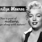 MARILYN MONROE SEX & NATURE TIN SIGN