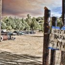 HOT ROD PARKING ONLY PETER TORRES HEAVY METAL SIGN