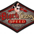 BLACK CHERRY SPEED SHOP HEAVY METAL SIGN