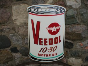 VEEDOL MOTOR OIL CAN SIGN W