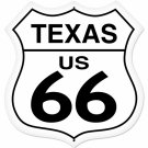 TEXAS US 66 SHIELD LARGE METAL SIGN TEXAS US 66 SHIELD LARGE METAL SIGN
