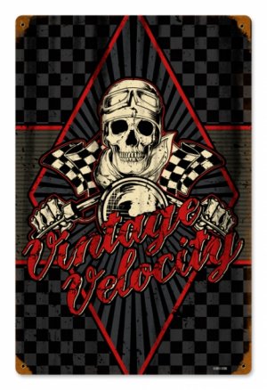 Vintage Velocity METAL SIGN