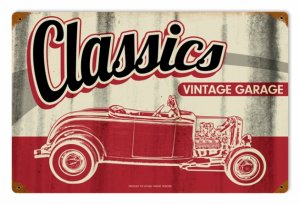 CLASSIC GARAGE METAL SIGN