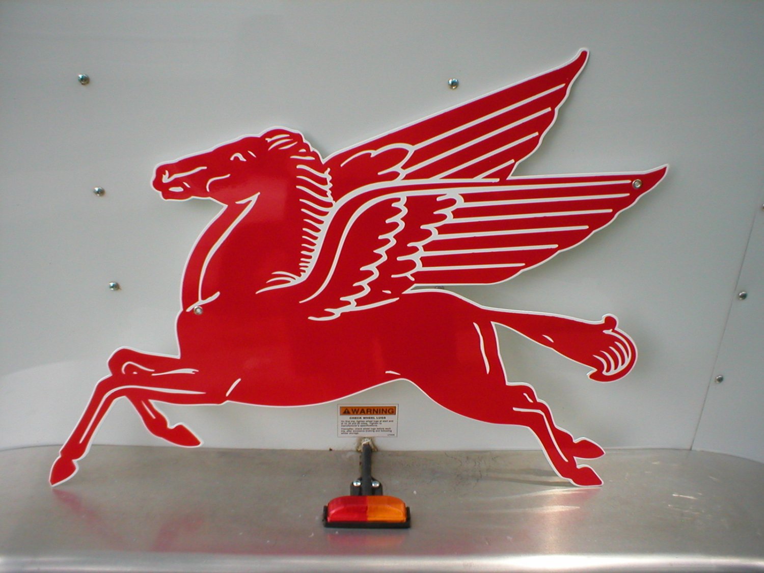 PEGASUS FLYING RED HORSE 20 GAUGE STEEL SIGN