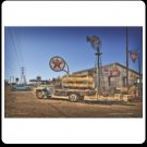 TEXACO GAS TRUCK HEAVY STEEL SIGN