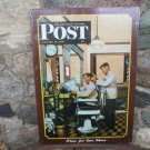 Saturday Evening Post 1946 time for one more METAL SIGN