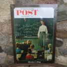 Saturday Evening Post 1956 Teacher's Day METAL SIGN