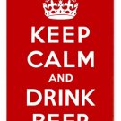 KEEP CALM DRINK BEER METAL SIGN KEEP CALM DRINK BEER METAL SIGN