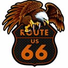 ROUTE 66 EAGLE Custom Metal Sign ROUTE 66 EAGLE Custom Metal Sign