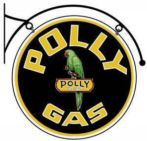 POLLY GAS DOUBLE SIDED BRACKET SIGN