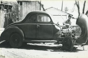40 FORD COUPE HEAVY METAL SIGN