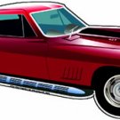 CHEVROLET CORVETTE DIECUT METAL SIGN