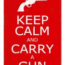 KEEP CALM CARRY GUN METAL SIGN KEEP CALM CARRY GUN METAL SIGN