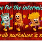 Intermission Snacks METAL SIGN Intermission Snacks METAL SIGN