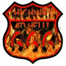 HIGHWAY TO HELL 666 HEAVY METAL SIGN HIGHWAY TO HELL 666 HEAVY METAL SIGN