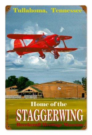 STAGGERWING HEAVY METAL SIGN