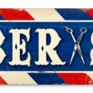BARBER SHOP LONG METAL SIGN