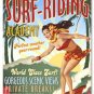 SURF RIDING ACADEMY METAL PERSONALIZED SIGN