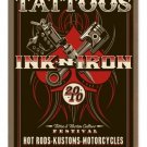 INK AND IRON HEAVY METAL SIGN
