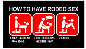 RODEO FUN HEAVY METAL SIGN
