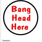 STRESS REDUCTION HEAVY METAL SIGN
