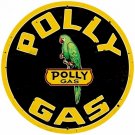 POLLY GAS LARGE HEAVY METAL SIGN