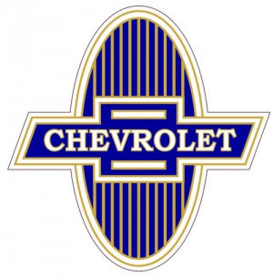 CHEVROLET BOW TIE HEAVY STEEL SIGN 11"