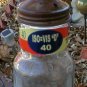 Standard Oil Company Six Glass Oil Bottles & Carrier Vintage Look