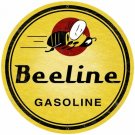 BEELINE GASOLINE ROUND METAL SIGN 28"