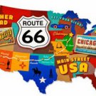 ROUTE 66 USA CUSTOM METAL SIGN ROUTE 66 USA CUSTOM METAL SIGN