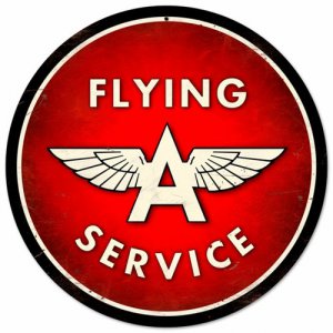 FLYING A SERVICE HEAVY METAL SIGN