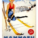 SKI MAMMOTH CALIFORNIA HEAVY METAL SIGN