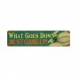 WHAT GOES DOWN MUST COME UP VINTAGE METAL SIGN