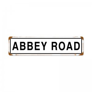 ABBEY ROAD LONG HEAVY METAL SIGN