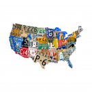 LICENSE PLATE USA STATES CUSTOM SHAPE METAL SIGN LARGE LICENSE PLATE USA STATES CUSTOM SHAPE METAL SIGN LARGE