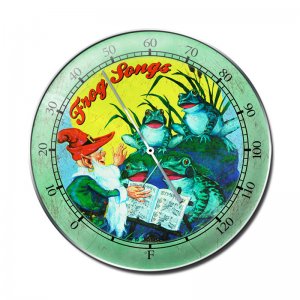 FROG SONGS HEAVY ROUND THERMOMETER