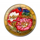MORNING'S GLORY HEAVY ROUND THERMOMETER