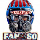 FAMOSA HELMET Heavy Diecut Metal Sign