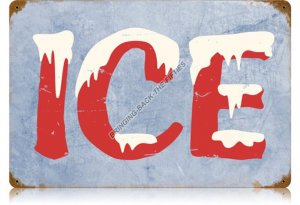 ICE HEAVY METAL WiNDOW SIGN