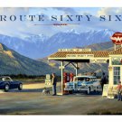 ROUTE 66 EDSEL FLYING A COCA-COLA VINTAGE STYLE METAL SIGN 18"