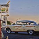 WHITE HOUSE DINER 55 CHEVY HEAVY METAL SIGN