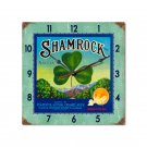 SHAMROCK METAL CLOCK CLEAR COLORFUL S
