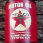 TEXACO MOTOR OIL METAL HALF CAN FACE SIGN