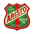 ARISTO MOTOR OIL RETRO METAL SHIELD SHAPE SIGN